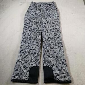 Arctix Ski Snow Pants Womens Size XS Gray Black Honeybee Comb 5K‎ Adjustable